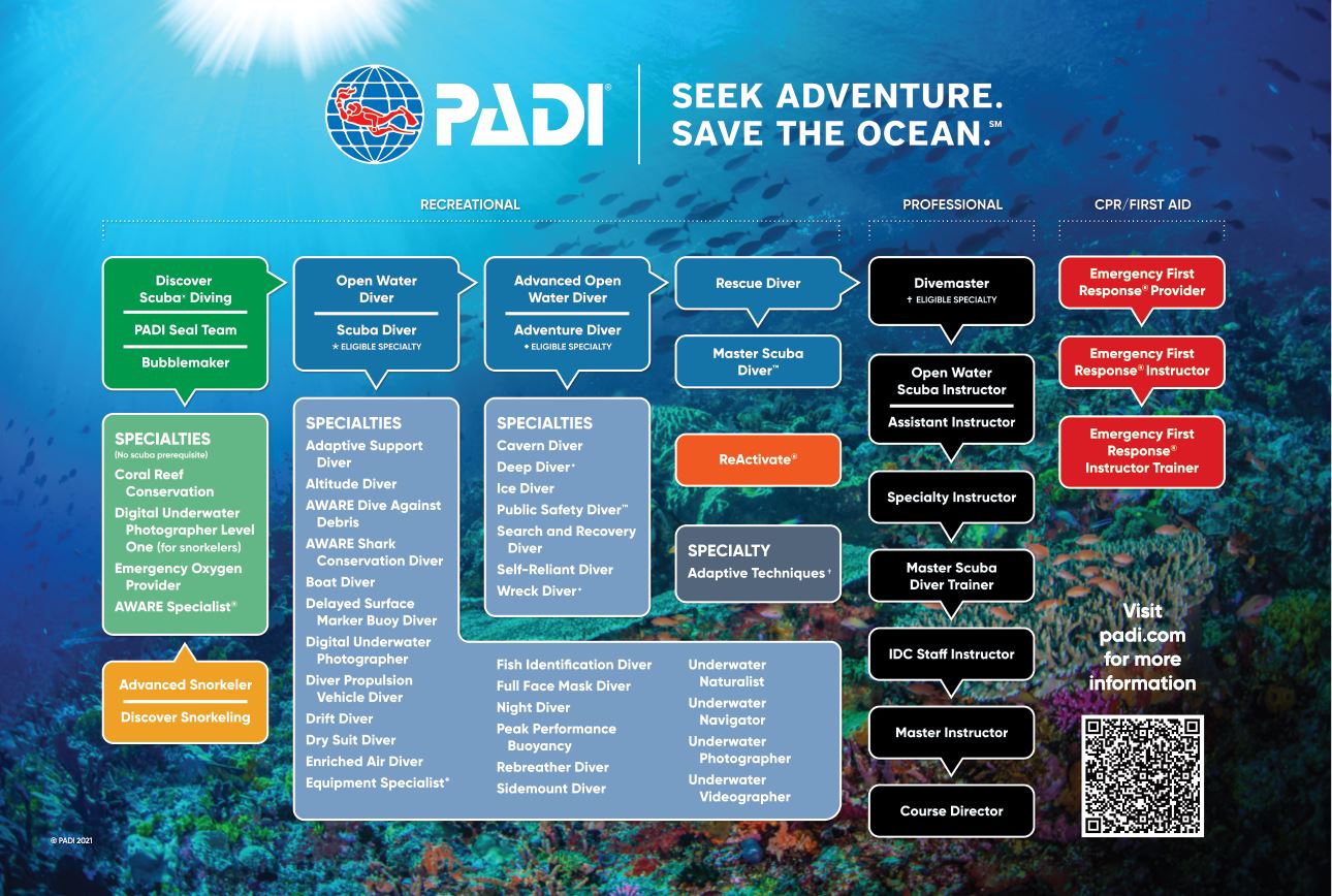 PADI Course Flow Chart